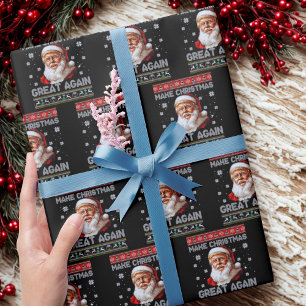Papel De Presente Trump Papai Noel Faz Excelente de Natal novamente