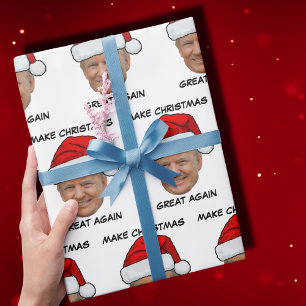 Papel De Presente Trump Papai Noel Torna Excelente De Natal Novament