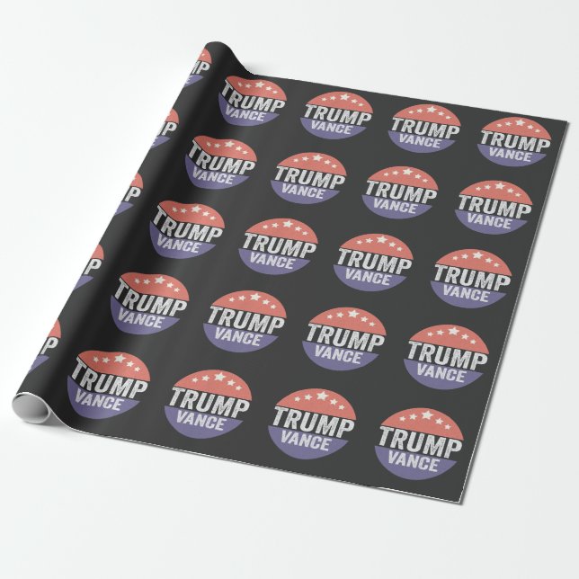 Papel De Presente Trump Vance Republican American Election Gift (Desenrolado)