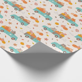 Papel De Presente Truques de abóbora bonitos com creme