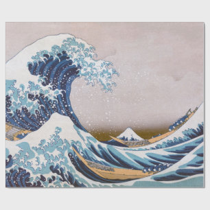 Papel De Presente Tsunami Grande Onda ao largo da costa de Kanagawa