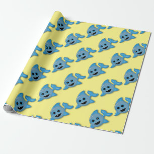 Papel De Presente Tubarão do bebê