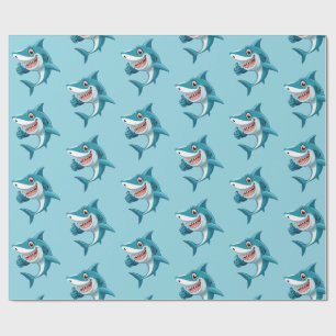 Papel De Presente Tubarão fofo