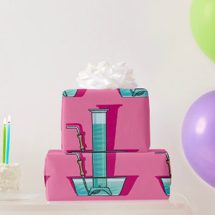 Papel De Presente Tubo de teste científico