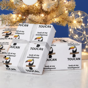 Papel De Presente Tucano Tropical Divertido