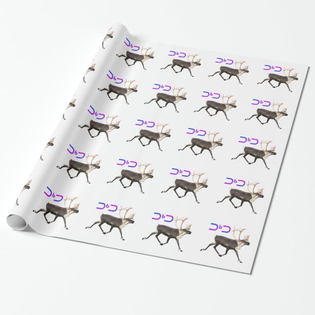 Papel De Presente Tuktu - Rena (Desenrolado)