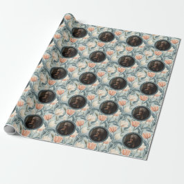 Papel De Presente Tulipa da Moda Flor de Primavera Aniversário