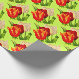 Papel De Presente tulipas impressão