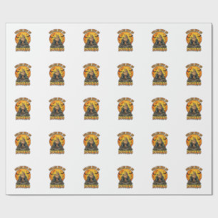 Papel De Presente Túmulo da Mão de Zumbis Assustadores Morcegos da L