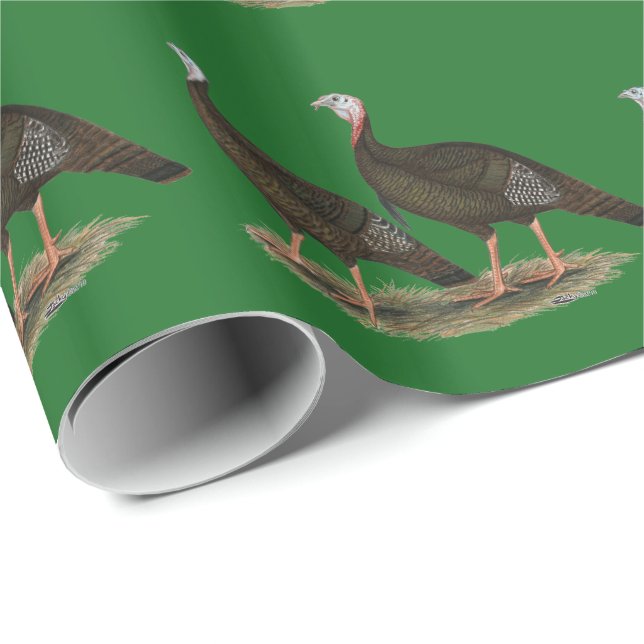 Papel De Presente Turkeys East Wild Pair (Ponta do rolo)