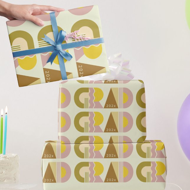 Papel De Presente Turma de formatura de 2026 retrô (Criador carregado)