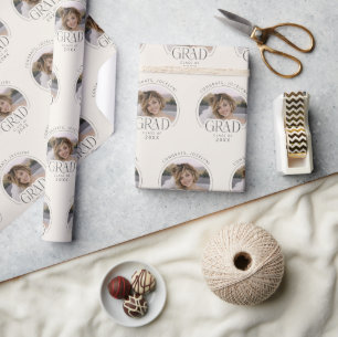 Papel De Presente Turma Personalizada de Creme de 2026 Foto de Forma