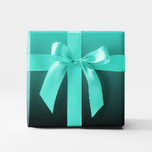 Papel De Presente Turquesa Preta Ombre
