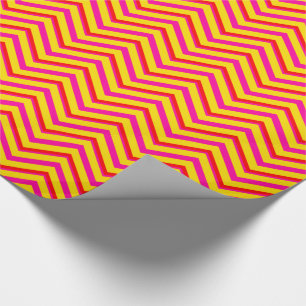 Papel De Presente Tutti Frutti Chevron 12-Gift Wrapping Paper