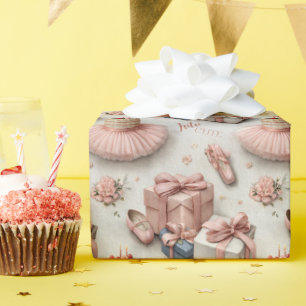 Papel De Presente Tutu e Sapatilha de Bailarina
