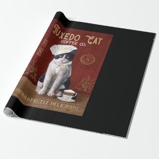 Papel De Presente Tuxedo Cat Chef Café Amor Tuxedo Lover Vida Cat