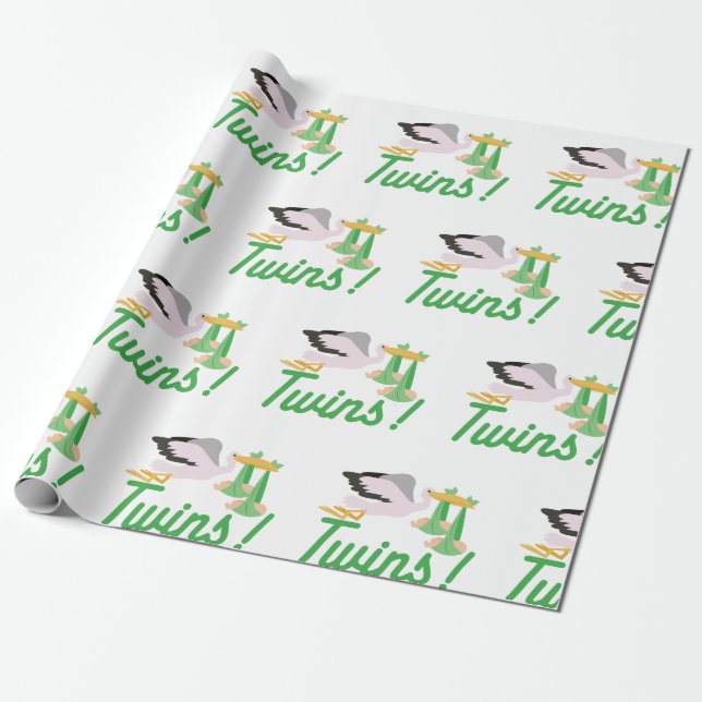 Papel De Presente Twins de Entrega de Tempestade (Desenrolado)