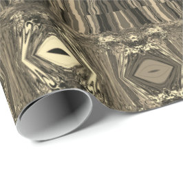 Papel De Presente Twirlers Coloridos P & P Meia-Brick Sepia abstrato