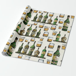 Papel De Presente Uísque Rústico