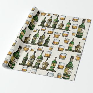 Papel De Presente Uísque Rústico