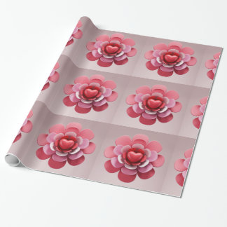 Papel De Presente um coração vermelho