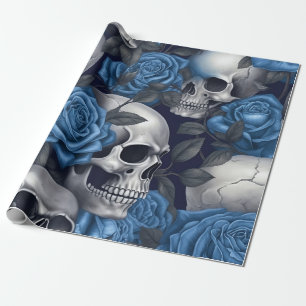 Papel De Presente Um design da série A Skull and Roses 12