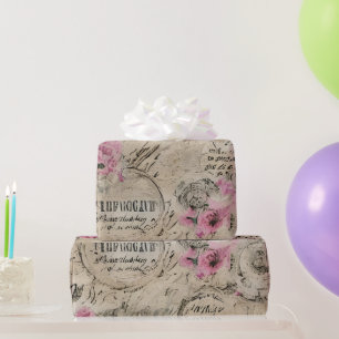 Papel De Presente Um Design francês Ephemera Series 24