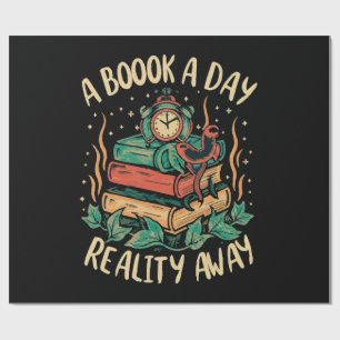 Papel De Presente Um livro por dia mantém a Realidade longe