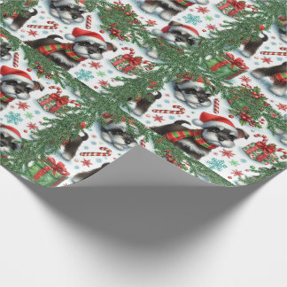 Papel De Presente Um Natal Muito Schnauzer
