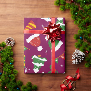 Papel De Presente Um Natal perfeito para um boneco de neve