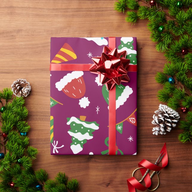 Papel De Presente Um Natal perfeito para um boneco de neve (Presente de Natal)