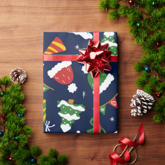 Papel De Presente Um Natal perfeito para um boneco de neve