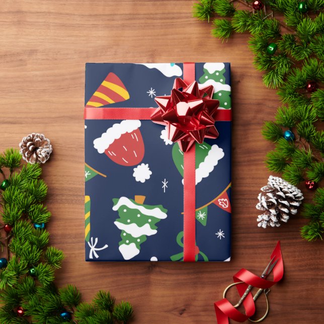 Papel De Presente Um Natal perfeito para um boneco de neve (Presente de Natal)