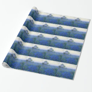 Papel De Presente Um-nebuloso-dia-bluebonnets julianos de Robert