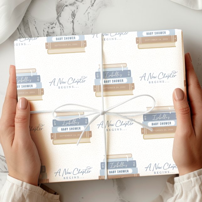 Papel De Presente Um Novo Capítulo Começa História Personalizada do  (Criador carregado)