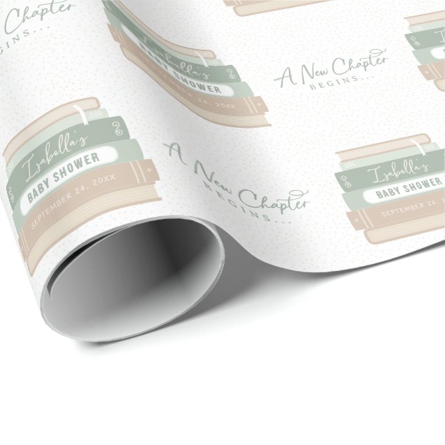 Papel De Presente Um Novo Capítulo Começa História Personalizada do  (Ponta do rolo)