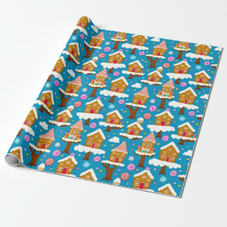Papel De Presente Um padrão de caserna de pão de Natal