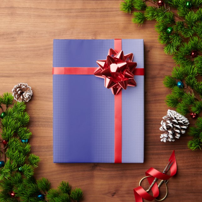 Papel De Presente Um padrão geométrico azul intrincado com simétrico (Presente de Natal)