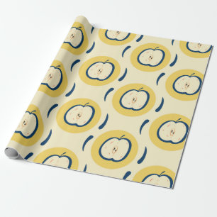 Papel De Presente Um padrão perfeito de colheita com maçã. 