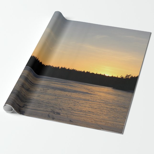 Papel De Presente Um por do sol congelado (Desenrolado)
