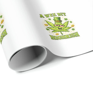 Papel De Presente Um pouco de humor irlandês elevado Vibrações de fo