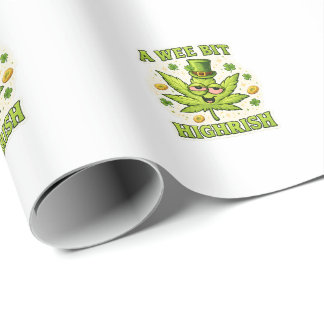 Papel De Presente Um pouco de humor irlandês elevado Vibrações de fo