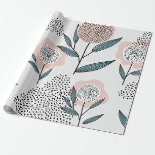 Papel De Presente Um rosa