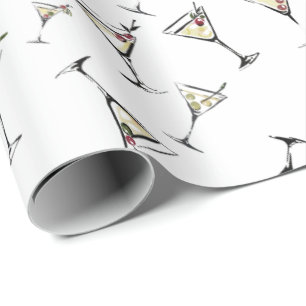Papel De Presente Um tini pouco mais velho Martini Cocktail Aniversá