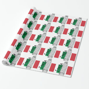 Papel De Presente Um toque de Italia