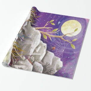 Papel De Presente Uma Aranha Na Montanha Presente de Amantes de Ara
