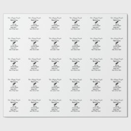 Papel De Presente Uma aventura de vamos feliz começa a co-casamento