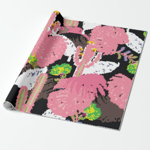 Papel De Presente Uma bela fatia de cor pastel tropical noturna trop