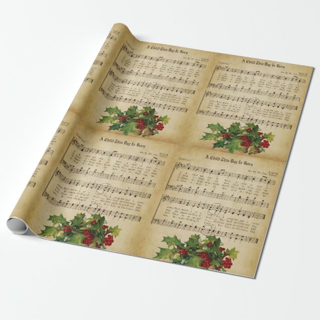 PAPEL DE PRESENTE "UMA CRIANÇA ESTE DIA É NASCER" (Desenrolado)