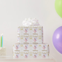 Papel De Presente Uma fada mágica de aniversário mágico